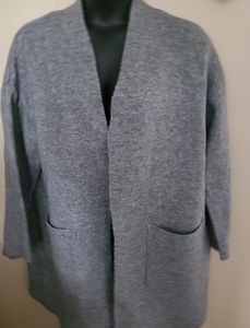 Double knit relaxed fit cardigan